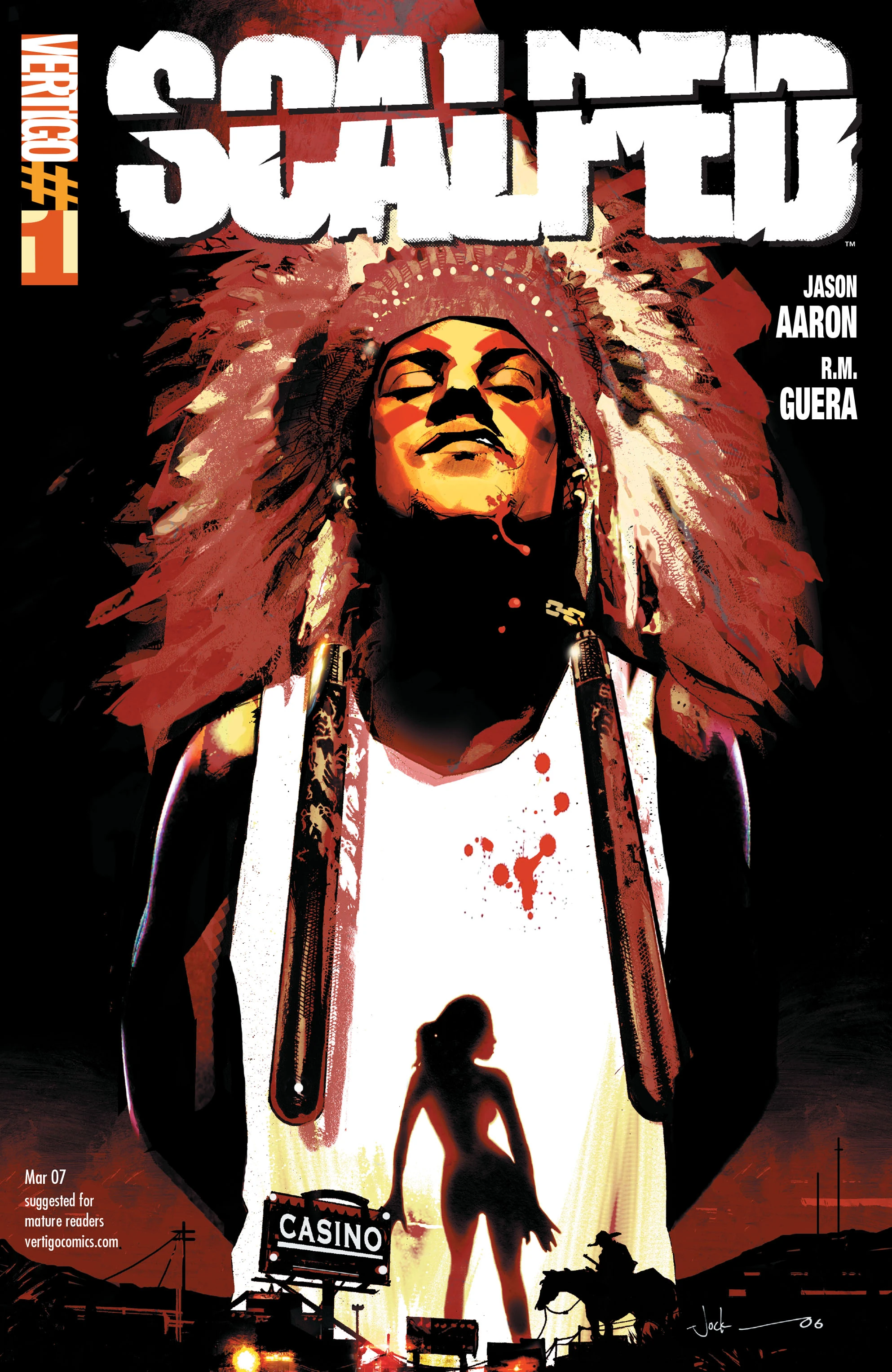Scalped #1 (DC, 2007 — Cover A) cover